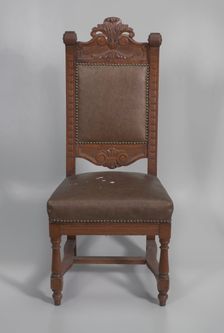Pulpit chair from Saint Augustine Catholic Church of New Orleans, 20th century. Creator: Unknown