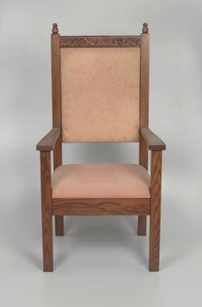 Pulpit chair from Saint Augustine Catholic Church of New Orleans, 20th century. Creator: Unknown