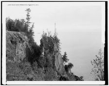 Pulpit Rock, Presque Isle, Marquette, Mich., c1898. Creator: Unknown