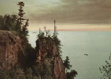 Pulpit Rock, Presque Isle [Park], Lake Superior, c1898. Creator: Unknown