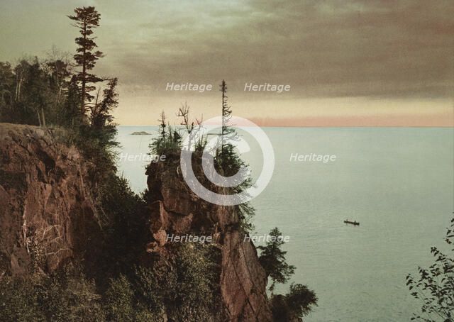 Pulpit Rock, Presque Isle [Park], Lake Superior, c1898. Creator: Unknown.