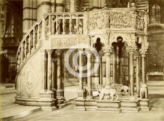 Pulpit, Siena Cathedral, Italy, late 19th or early 20th century. Artist: Unknown
