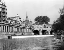 Pulteney Bridge, Bath, Somerset, c1955. Creator: Arthur Charles Kirby Ware