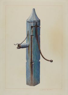 Pump, c. 1938. Creator: Samuel W. Ford