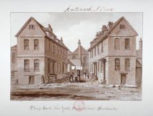 Pump Court, Vine Yard, Saint Olave's, Southwark London, 1828. Artist: John Chessell Buckler