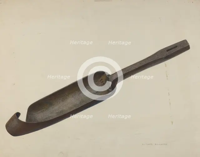 Pump Stock Reamer, c. 1940. Creator: Oscar Bluhme.