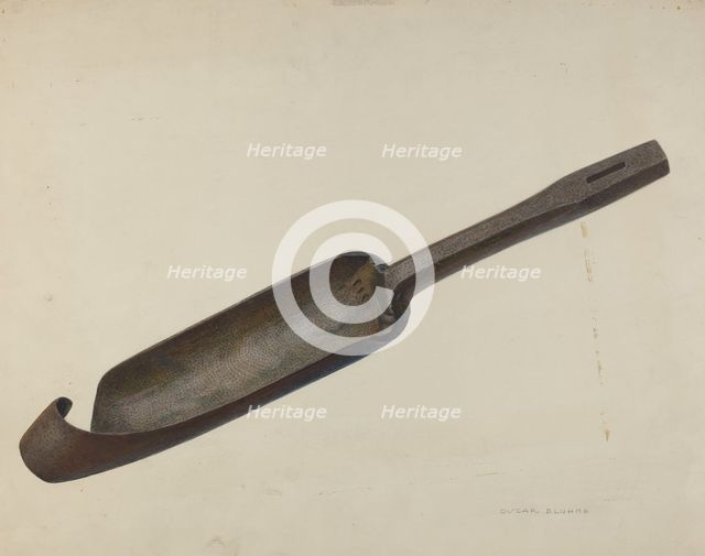 Pump Stock Reamer, c. 1940. Creator: Oscar Bluhme.