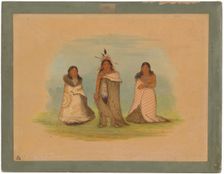 Puncah Indians, 1861. Creator: George Catlin