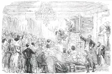 Punch and Judy at Christmas - drawn by Leech, 1850. Creator: Unknown