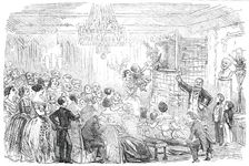 Punch and Judy at Christmas - drawn by Leech, 1850. Creator: Unknown