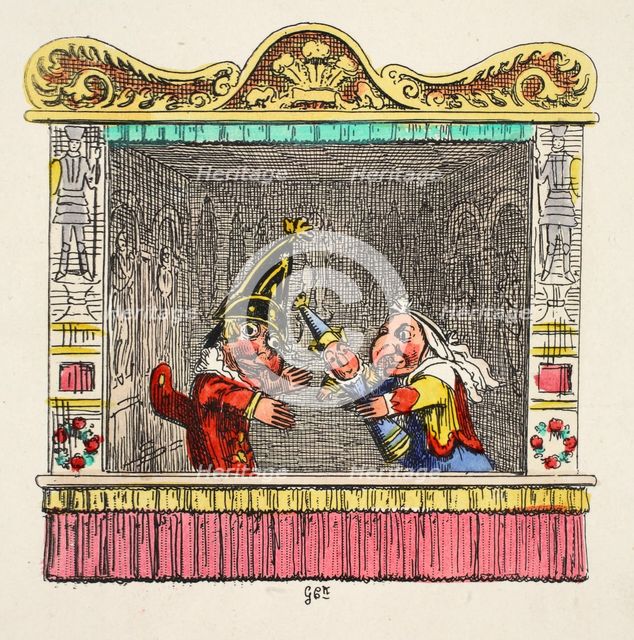 Punch and Judy with the Child, 1827.