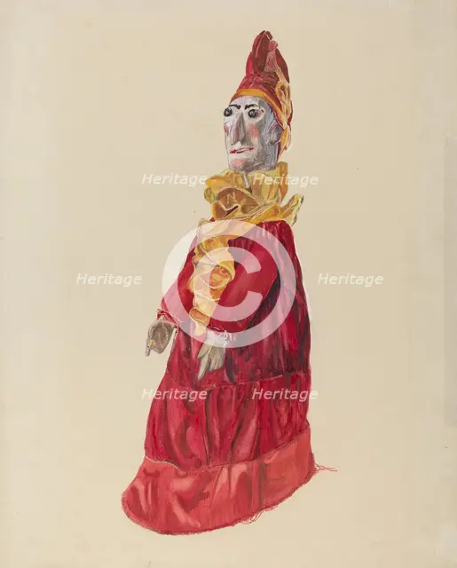 Punch as Clown, c. 1936. Creator: Lillian Stahl.
