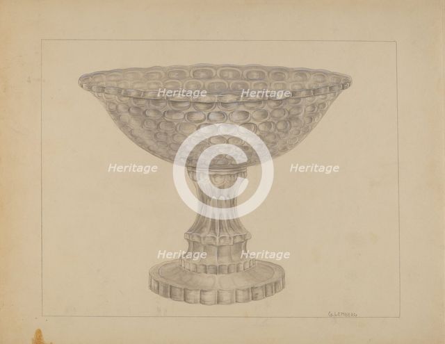 Punch Bowl, 1935/1942. Creator: Gertrude Lemberg.