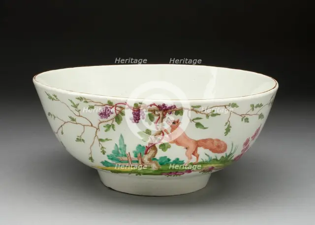 Punch Bowl, Worcester, c. 1770. Creator: Royal Worcester.