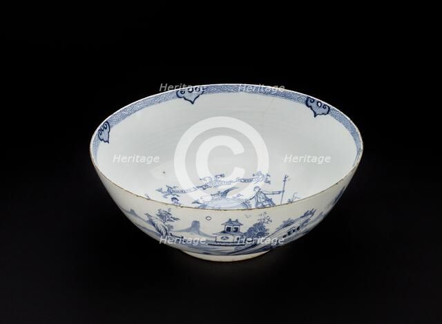 Punch Bowl-Ancient and Honourable Society of Bucks, c1760. Artist: Unknown.