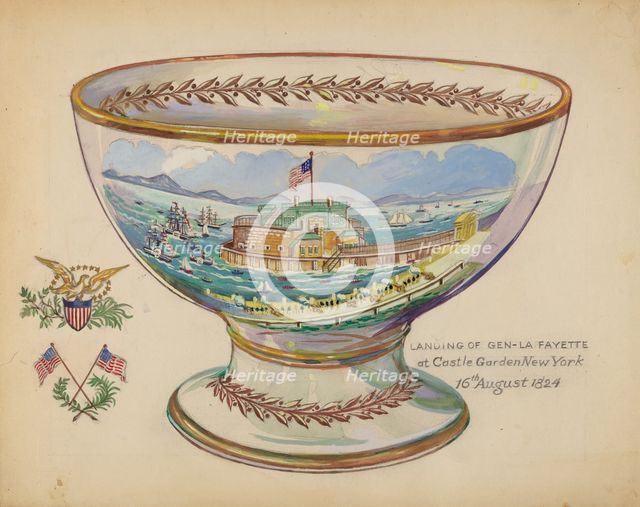 Punch Bowl, c. 1936. Creator: Rolland Livingstone.