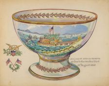 Punch Bowl, c. 1936. Creator: Rolland Livingstone