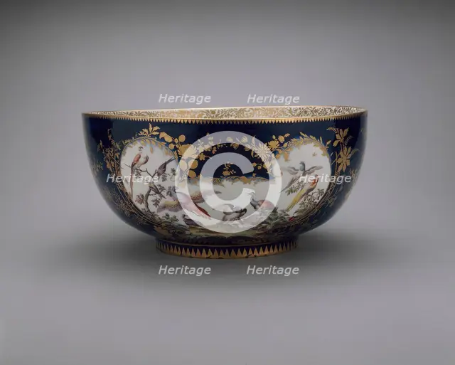 Punch Bowl, Chelsea, c. 1765. Creator: Chelsea Porcelain Manufactory.