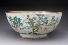 Punch Bowl, Jingdezhen, c. 1765. Creator: Jingdezhen Porcelain