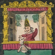 Punch dropping the baby, late 18th-early 19th century? Creator: Unknown