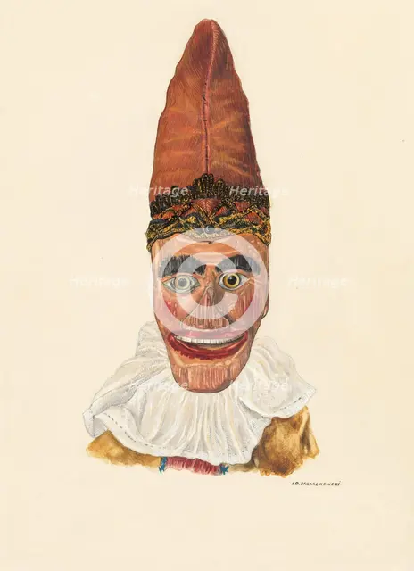 Punch's Head, c. 1937. Creator: Edward Strzalkowski.