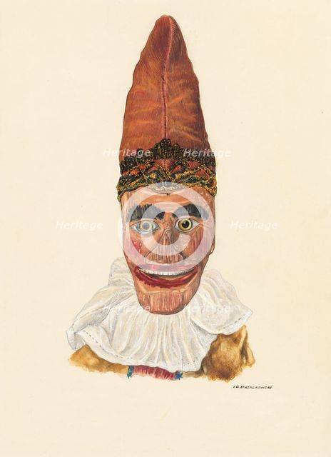 Punch's Head, c. 1937. Creator: Edward Strzalkowski.