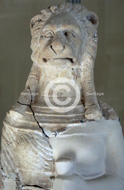 Punic lion-headed God. Artist: Unknown