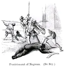 Punishment of Negroes Santo Domingo, 1873. Creator: Unknown