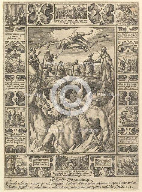 Punitio Tirannorum, from Allegories of the Christian Faith, from Christian and Profane Allegor.... Creator: Hendrik Goltzius.