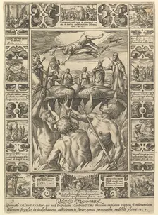 Punitio Tirannorum, from Allegories of the Christian Faith, from Christian and Profane Allegor.... Creator: Hendrik Goltzius