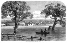 Punt Road, Richmond - Floods at Melbourne, Australia, 1864