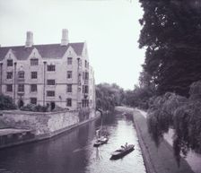 Punting on The Backs at Cambridge, c1955. Creator: Arthur Charles Kirby Ware