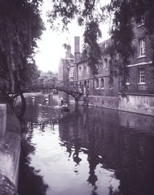 Punting on The Backs at Cambridge, c1955. Creator: Arthur Charles Kirby Ware