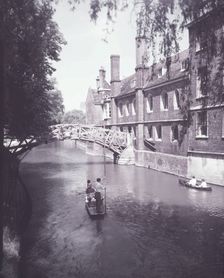 Punting on The Backs at Cambridge, c1955. Creator: Arthur Charles Kirby Ware