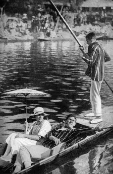 Punting on the Thames, c1922