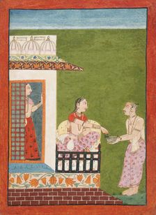 Punyaki Ragini, the Fourth Wife of Bhairava Raga, Folio from a Ragamala (Garland of Melodies), c1700 Creator: Unknown
