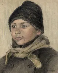 Pupil at the Irkutsk City School, 1904. Creator: Boris Vasilievich Smirnov