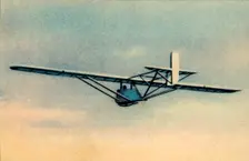 Pupil in camouflaged Zögling training glider, 1932. Creator: Unknown