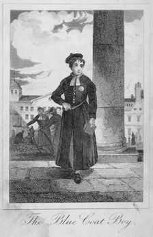 Pupil of Christ's Hospital, City of London, 1829. Artist: Anon