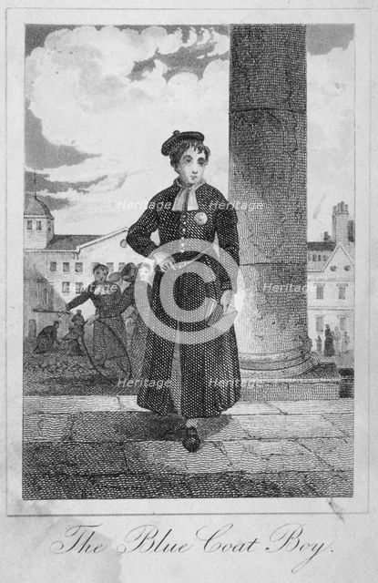 Pupil of Christ's Hospital, City of London, 1829. Artist: Anon