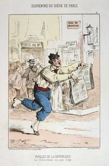Pupilles de la Republique Siege of Paris, 1870-1871. Artist: Anon