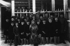 Pupils of the parish school, 1890. Creator: Unknown