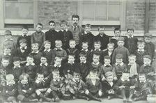 Pupils and their teacher, Elizabeth Street School, Woolwich, 1894