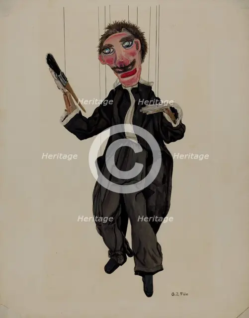 Puppet, 1935/1942. Creator: George File.