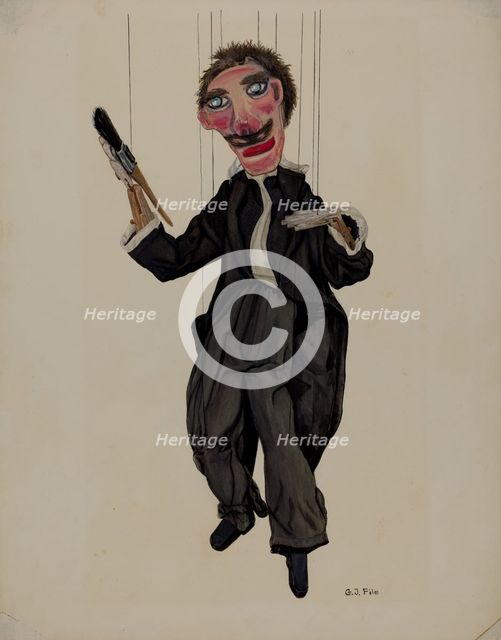 Puppet, 1935/1942. Creator: George File.