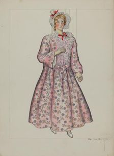 Puppet - "Mrs. Shelby", c. 1937. Creator: Bertha Semple