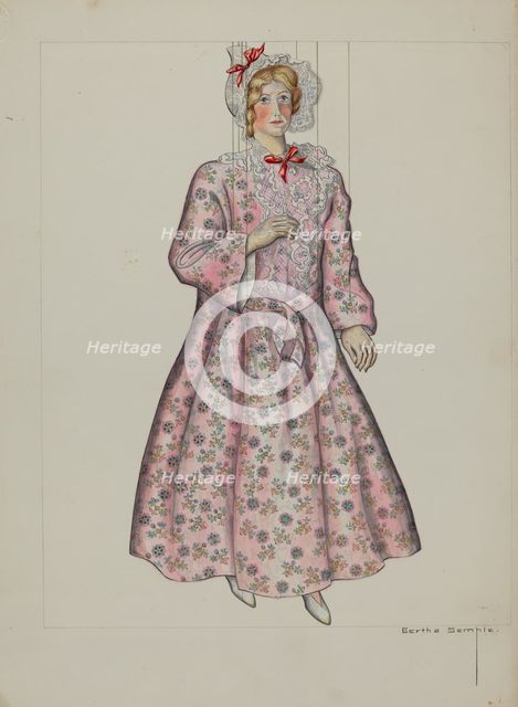 Puppet - "Mrs. Shelby", c. 1937. Creator: Bertha Semple.