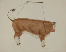 Puppet: Bull, c. 1940. Creator: Hilda Olson