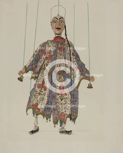 Puppet - "Chinese Minstrel", c. 1936. Creator: Vera Van Voris.