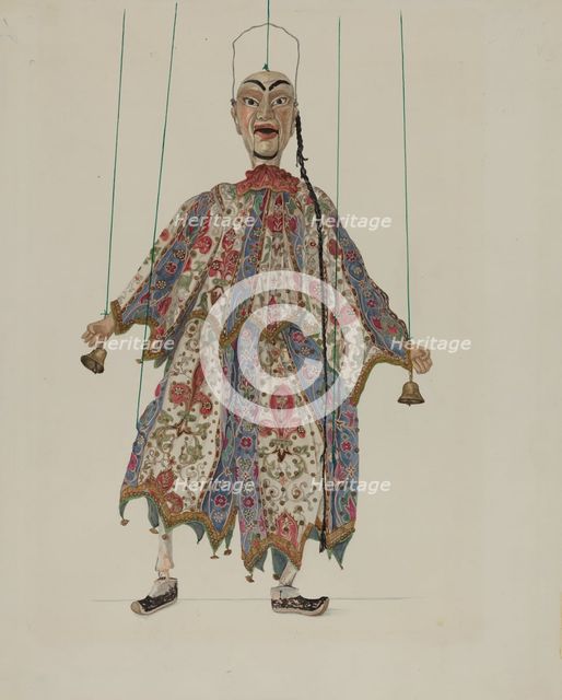 Puppet - "Chinese Minstrel", c. 1936. Creator: Vera Van Voris.